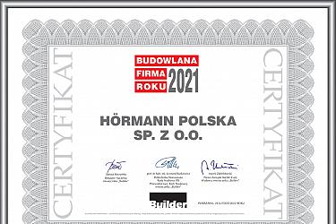 Firma Hörmann Polska z certyfikatami Builder Awards
